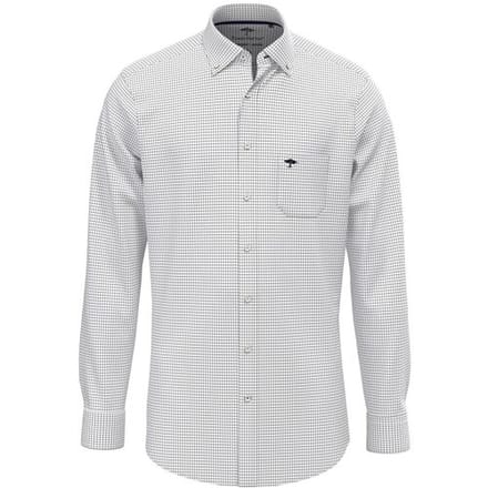 Fynch-Hatton Overhemd All-Season Oxford Check Navy / male