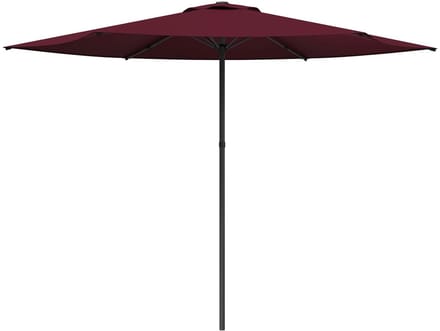 vidaXL - Tuinparasol - Rechthoekig - 3 - x - 3 - m - Polyester - Bordeaux - Rood