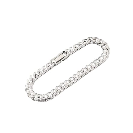 Nivard Armband - Staal - Nep Zilver - Heren - 19cm