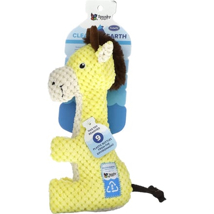Spunky Pup, Peluche Clean Earth, Girafe, 1 Jouet yellow