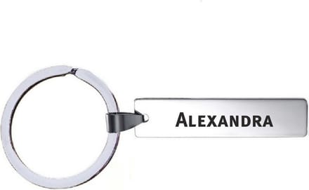 Sleutelhanger Met Naam - Alexandra - RVS