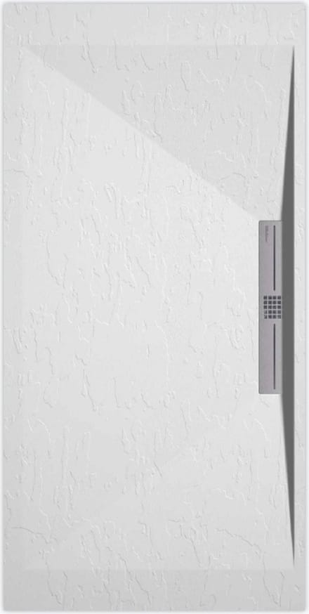 Sanifun douchebak Stone Side White Slate 1000 x 700 S