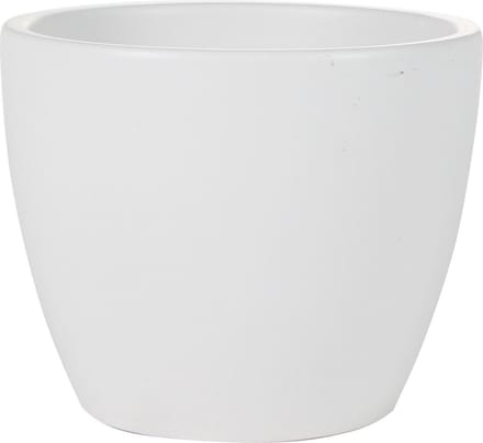 Ter Steege Bloempot - wit - glans - Scandinavisch - 15 x 12 cm - plantenpot