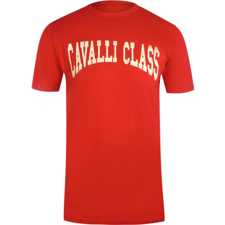 Cavalli Class Varsity Logo Rood T-shirt