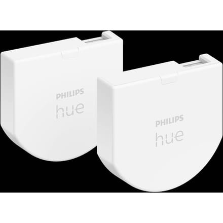 Module d'interrupteur mural - PHILIPS HUE - Pack de 2 - Blanc - Compatible Alexa - Intérieur