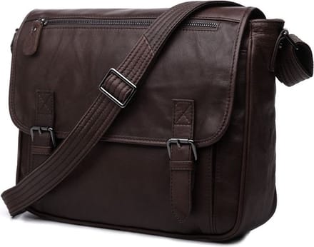 Overly Leren Messengerbag