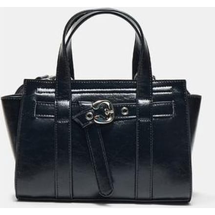 Stradivarius Mini totebag met gesp  Zwart OS