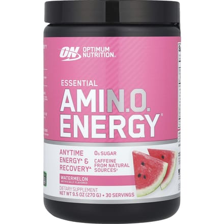 Optimum Nutrition, Acides Aminés Essentiels. OU. Energy®, Saveur Pastèque, 9,5 oz (270g)