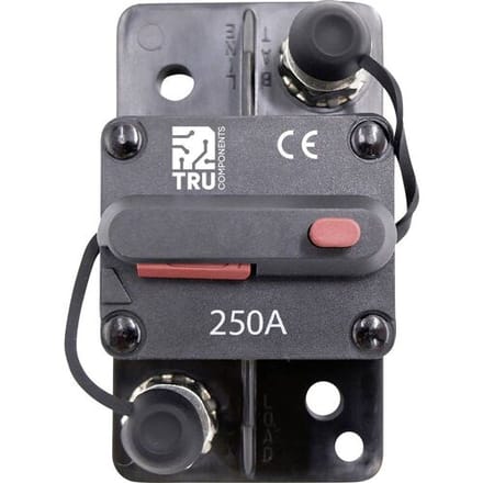 TRU COMPONENTS TC-13596612 Zekeringautomaat 250 A Zwart 1 stuk(s)