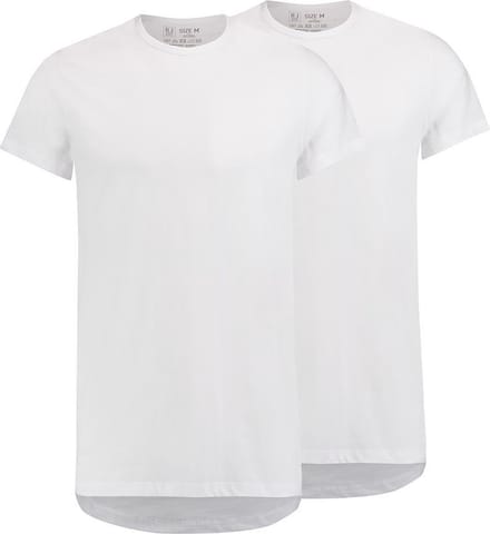 RJ Everyday Rotterdam 2-Pack Heren Ronde Hals T-Shirt Wit M