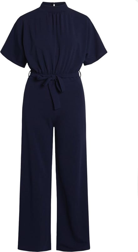 SISTERS POINT GIRL-JU Dames Jumpsuit - Navy - Maat M