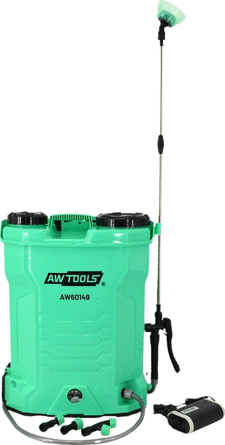 AWTools 16L - Rugspuit - Accu - 12V 8Ah - Telescooplans