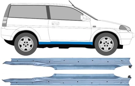 Volledige dorpel voor Honda HR-V 1999-2006 / Links + Rechts / Set