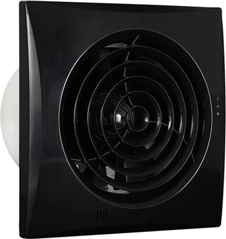 Badkamer-/ toiletventilator Silencio 125 TH zwart