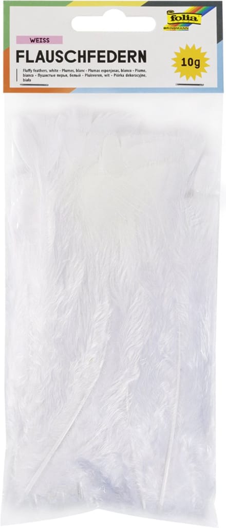 Pluizige veren, 100 g, pastelkleuren