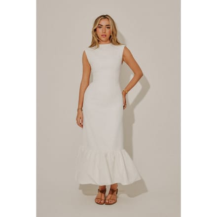 Odd Muse Sleeveless Midi Dress White Taglia: S | Abiti Midi Outlet | Donna | Bianco