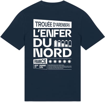 Donkerblauwe ka:sei Trouée d'Arenberg T-shirt - maat M