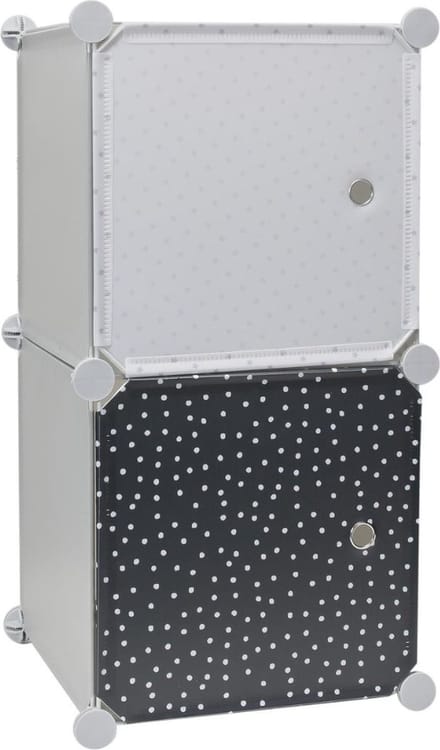 Home deco kids - Opbergkubus - 2 stuks 30x30 cm - grijs