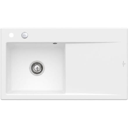 Villeroy & Boch Subway Style 50 sink basin left incl. drain set with excenter operation 335202RWHL1