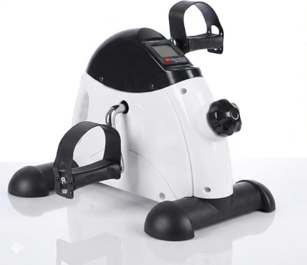 Pedaaltrainer - Arm en been trainer - Thuis sporten - Instelbare weerstand - Compact formaat - Wit