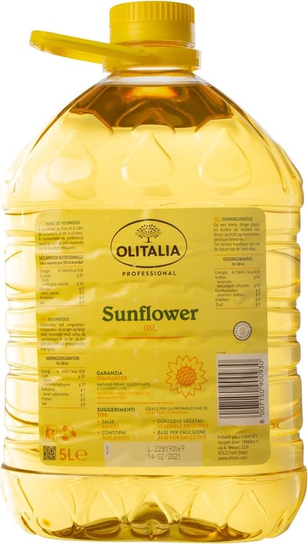 Olitalia - Zonnebloemolie - 5 liter