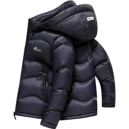 Winter Verdikte Korte Donsjas Heren Koudebestendig Casual Donsjack met Capuchon 4XL