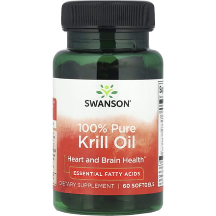 100% Pure Krillolie, 60 Softgels