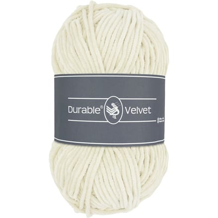 Durable Velvet - 326 ivory - Chenille Garen