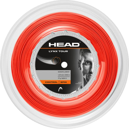 HEAD Lynx Tour Reel Rol Snaren 200m-Oranje