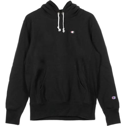 Herenhoodie met omgekeerd geweven logo