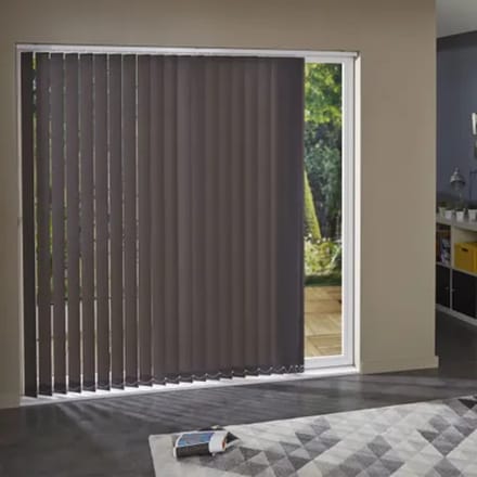 Madeco 3394 Verticale Lamellen 5 Stuks Lichtdoorlatend Donkergrijs 8,9 X 280 Cm