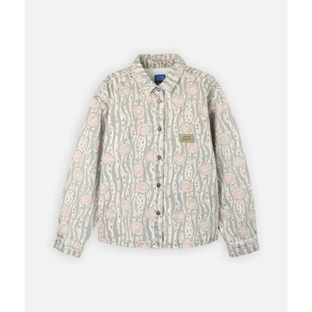 Overhemd Oxbow Twill overhemd van AOP GENTIANA