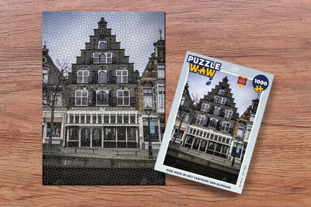 Puzzel Alkmaar - Huizen - Centrum - Legpuzzel - Puzzel 1000 stukjes volwassenen
