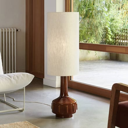 MARKET SET vloerlamp Jimmy, bruin/beige, hoogte 121 cm