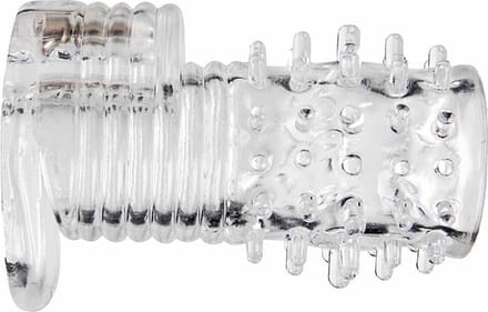 Size Matters Transparante penis sleeve met textuur