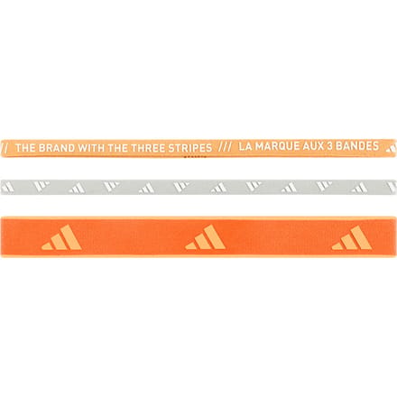 Adidas Multiple Width Training Hoofdband 3 Eenheden Oranje 58 cm