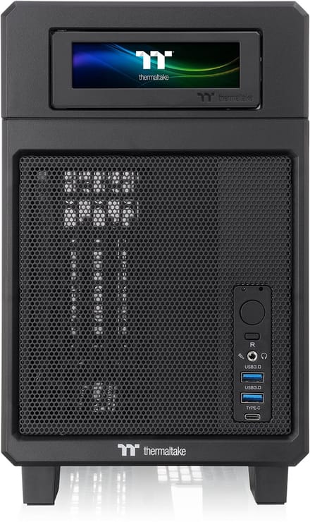 Thermaltake TR100 Mini - PC Case - Behuizing - Compact - Draagbaar - PCIe 4.0-Riser Kabel - Zwart