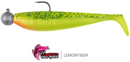 Fox Rage Loaded Zander Pro Shad 12cm - haak 4/0 - 50g (1 pc) - Kleur : UV Firetiger