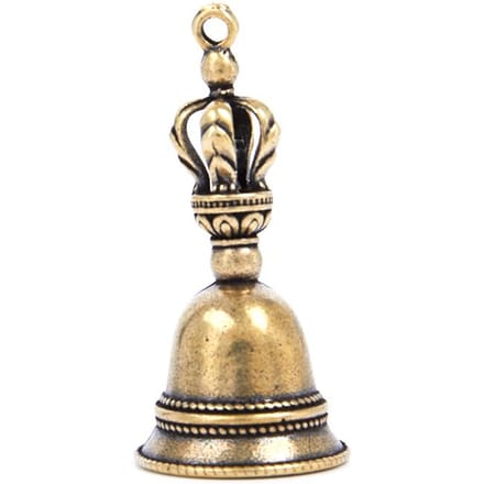 Messing Handwerk spuitgieten Druppel Windbel Tibetaanse Bronzen Bel Creatief beige