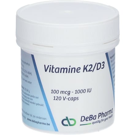 DeBa Pharma Vitamine K2/D3 120 Capsules