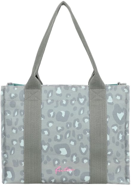 Fritzi aus Preußen schoudertas Tote Shopper Canvas Leo Jungle groen