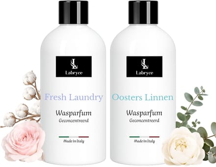Wasparfum Duo 2 x 250 ml Labryce - Fresh Laundry & Oosters Linnen