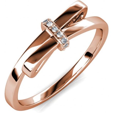 Luminous Bow ring - Oostenrijks kristal