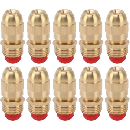 10 stuks G1/2 buitendraad sproeikop tuinirrigatie water sproeikop verstelbare bewatering beige