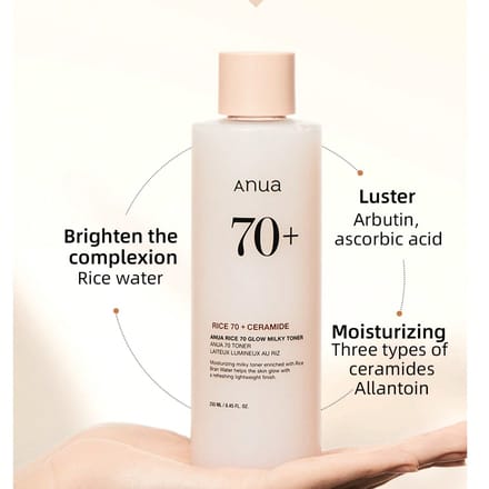 Anua 7 Rijst Ceramide Hydraterend Barrière Serum 50 ml | Herstellend Gezichtsserum voor een Gezonde Huidbarrière