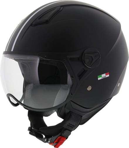 VITO JET MODA - SNOR SCOOTER HELM - MAT ZWART