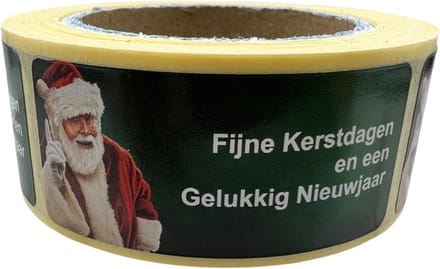 Kerststickers 150 stuks - prettige feestdagen - kerstetiket - sluitzegel - kerstman - chique inpakken