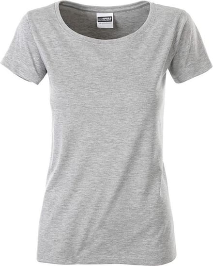 James and Nicholson Dames/dames Basic Organic Katoenen T-Shirt (Grijze Heide)
