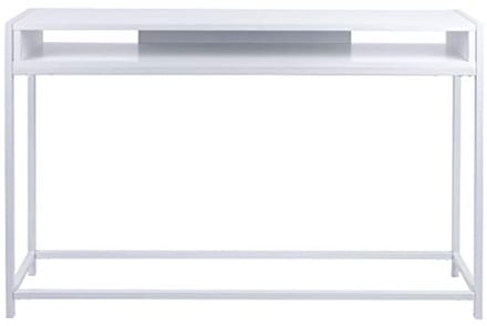 Elegante Witte Bijzettafel van Staal - Multifunctioneel Ontwerp voor Woonkamer en Hal