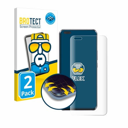 BROTECT - Screenprotector voor Honor Magic 5 Pro - Folie Beschermfolie transparant volledig dekking - 2 Stuks